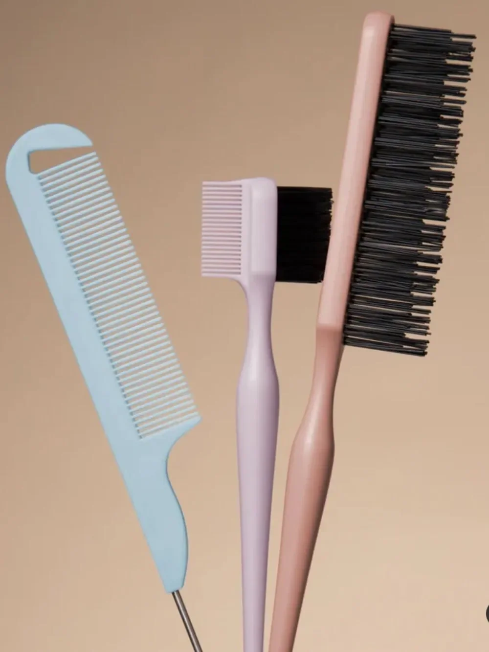 kitsch 3 piece Detail & Define Styling Smoothing Teasing Sectioning Brush Set